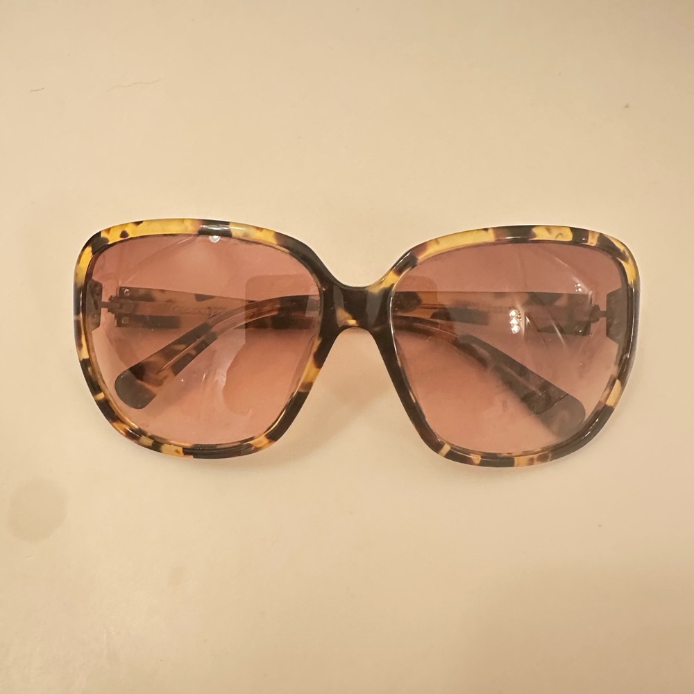 Coach Tortoise Shell Oversized Sunglasses